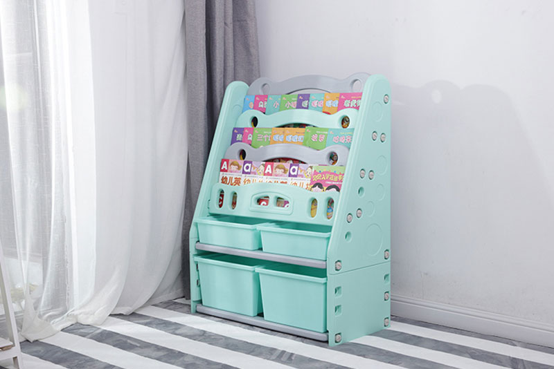 Kệ sách nhựa kèm hộc hai tầng