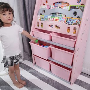 Kệ sách nhựa kèm hộc hai tầng