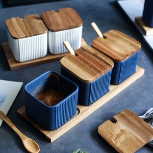 Lọ hũ gia vị sứ