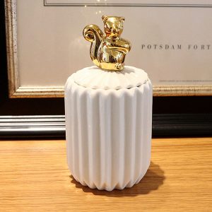 Lọ đựng tăm bông sứ