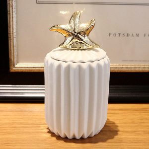 Lọ đựng tăm bông sứ