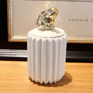 Lọ đựng tăm bông sứ