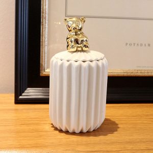 Lọ đựng tăm bông sứ