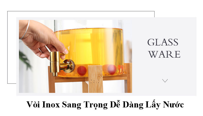 Bình thủy tinh đựng nước ngâm hoa quả ngâm rượu