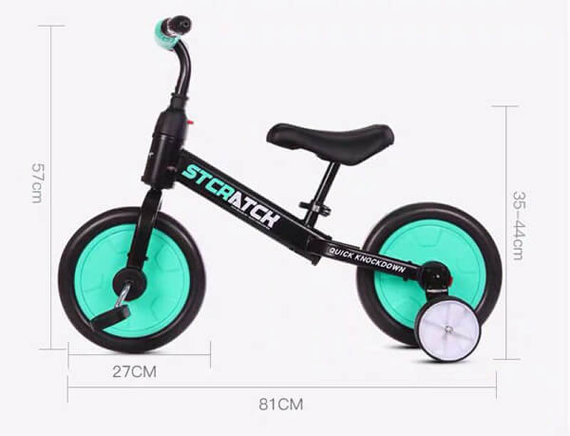 xe đạp xe chòi chân xe 4 bánh mini cho bé