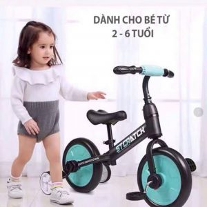xe đạp xe chòi chân xe 4 bánh mini cho bé