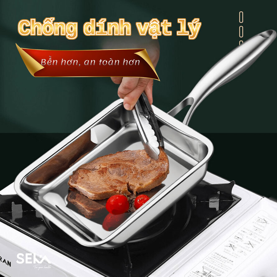 Chảo từ Inox vuông SEKA SK6020