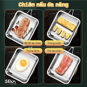 Chảo từ Inox vuông SEKA SK6020