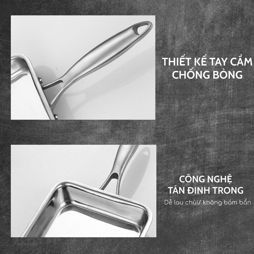 Chảo từ Inox vuông SEKA SK6020