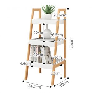 Kệ gỗ trang trí decor phòng khách