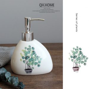 Set phòng tắm họa tiết xanh lá Nordic Greens