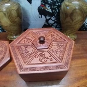 Khay mứt Tết gỗ Phúc Lộc Thọ