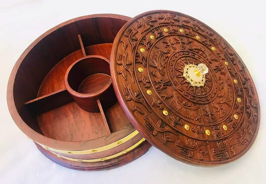 Khay mứt Tết gỗ Lạc Việt