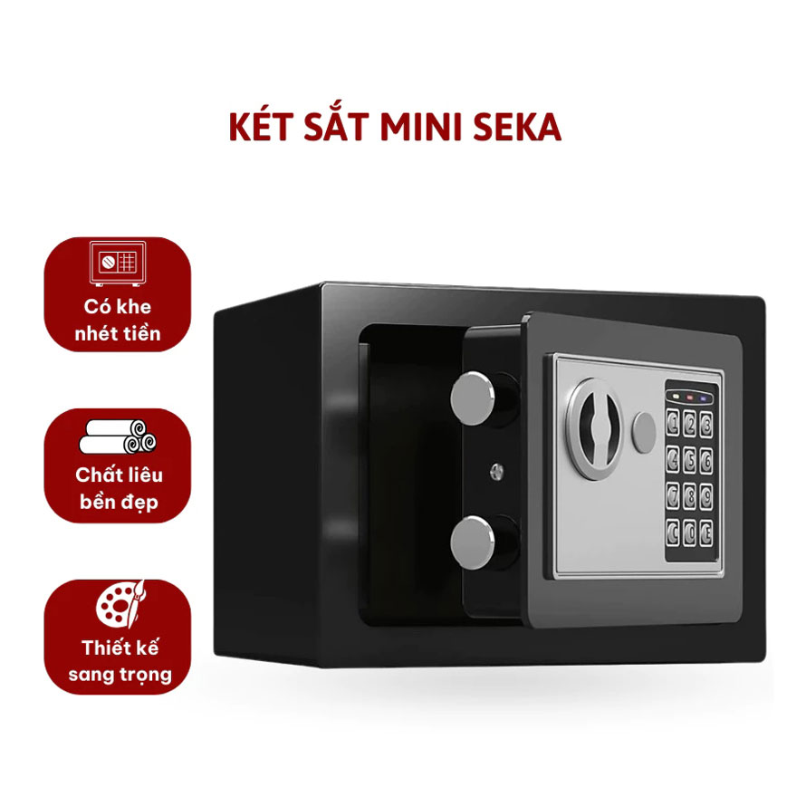 Két sắt mini chống cháy khóa bảo mật thông minh