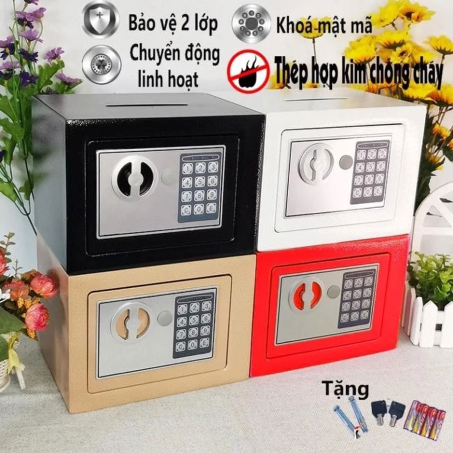 Két sắt mini chống cháy khóa bảo mật thông minh