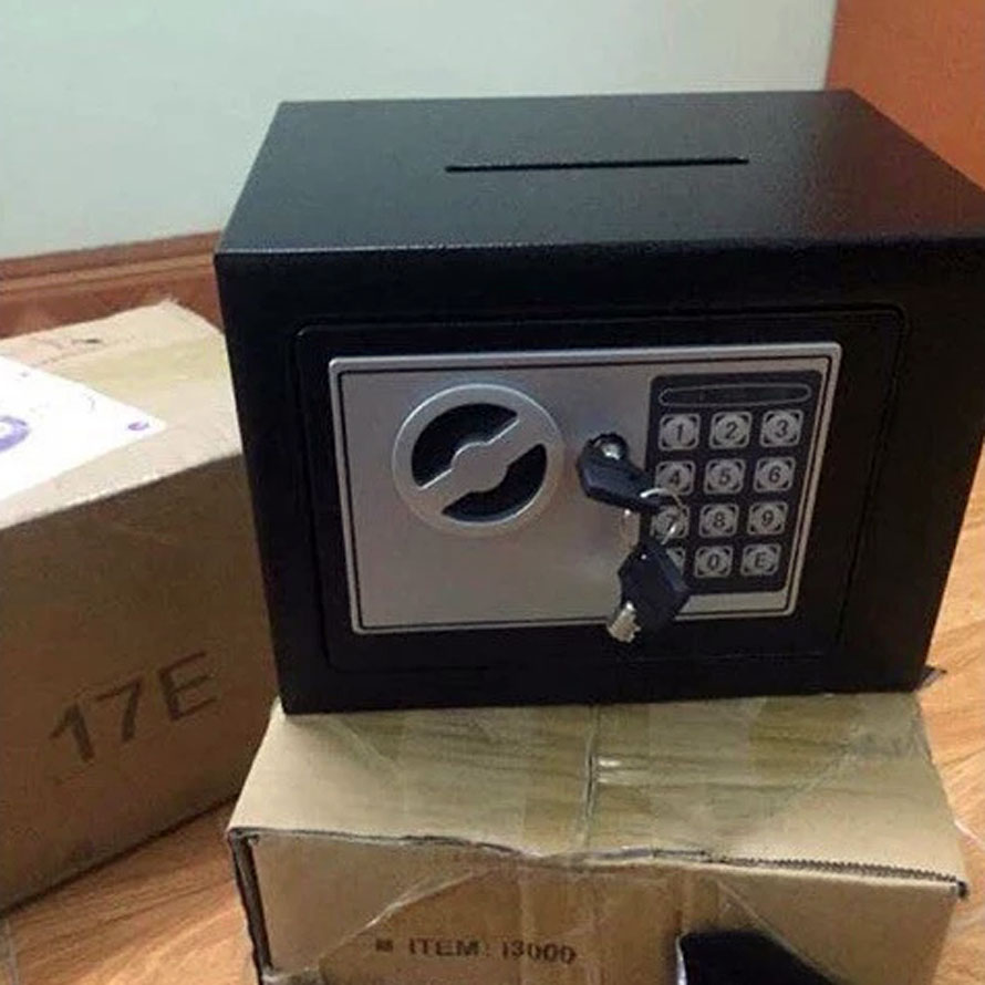 Két sắt mini chống cháy khóa bảo mật thông minh