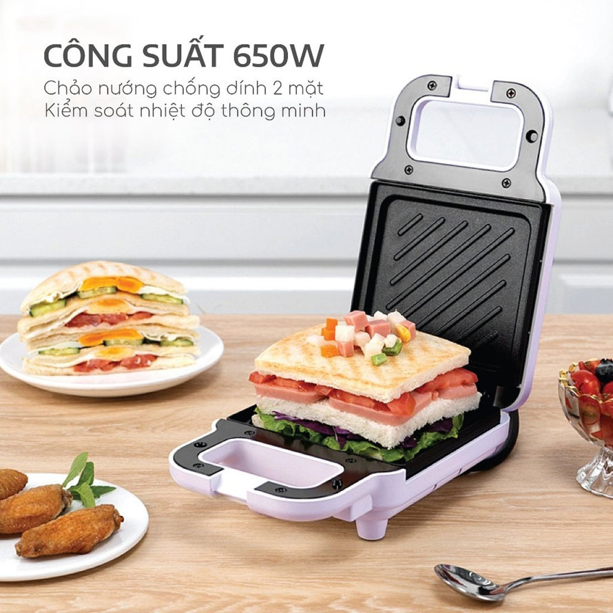 Máy nướng bánh mì kẹp mini SEKA SK560