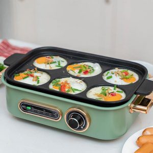 Nồi lẩu nướng hấp làm bánh đa năng Seka 4 trong 1