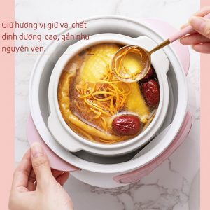 Nồi chưng yến cách thủy nấu cháo chậm