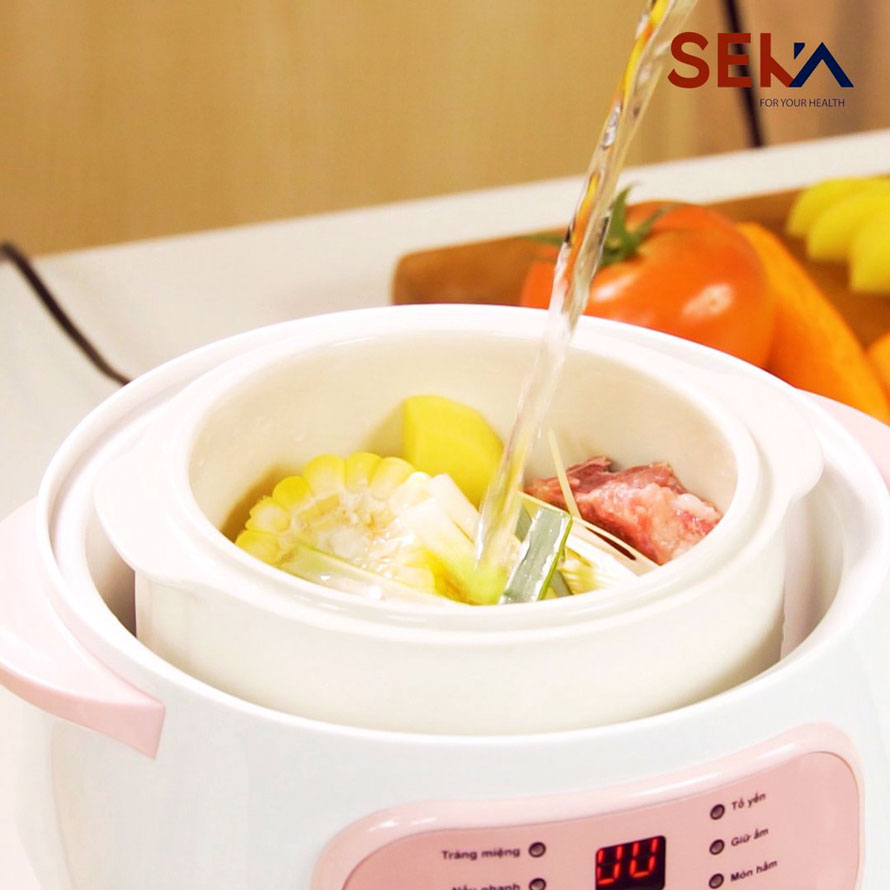 Nồi chưng yến cách thủy nấu cháo chậm