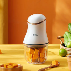 Máy xay thịt mini đa năng xay đồ đồ ăn dặm cho bé 6 lưỡi