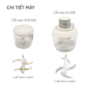 Máy xay thịt đa năng SEKA SK2287 2 cối