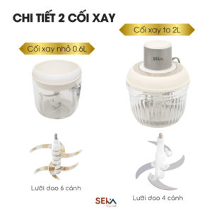 Máy xay thịt đa năng SEKA SK2287 2 cối