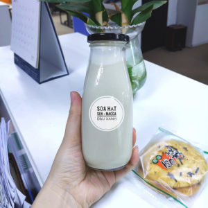 Chai thủy tinh đựng sữa hạt