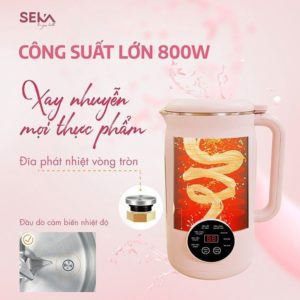 Máy nấu cháo nấu đồ ăn dặm làm sữa sữa hạt Seka SK320 Pro