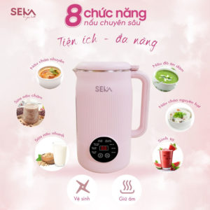 Máy nấu cháo nấu đồ ăn dặm làm sữa sữa hạt Seka SK320 Pro