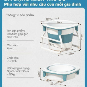 Bồn tắm gấp gọn tròn