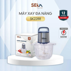 Máy xay thịt cá SEKA sk2288 chạy điện cối thủy tinh 2 lít