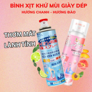 chai xịt khử mùi hôi chân