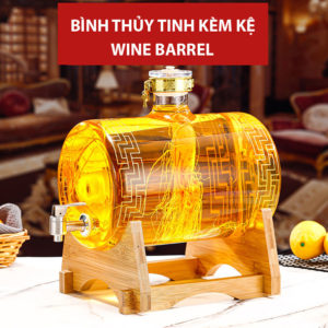 Bình thủy tinh chịu nhiệt có vòi đựng nước