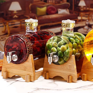 Bình thủy tinh chịu nhiệt có vòi đựng nước