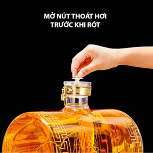 Bình thủy tinh chịu nhiệt có vòi đựng nước