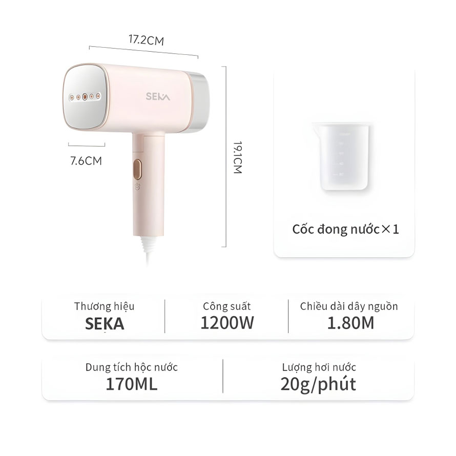 Bàn ủi bàn là hơi nước cầm tay SEKA SK547