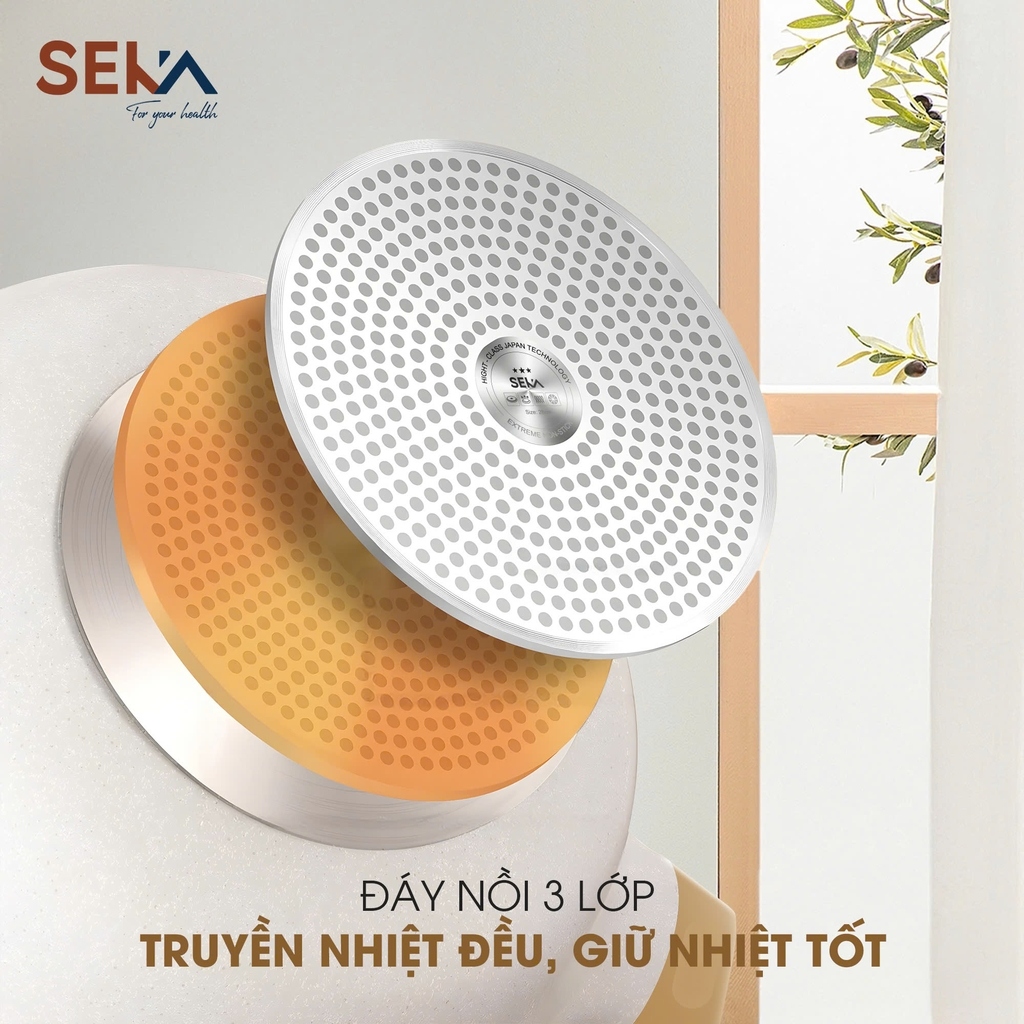 Nồi lâu 2 ngăn nhôm nguyên khối dùng cho mọi loại bếp